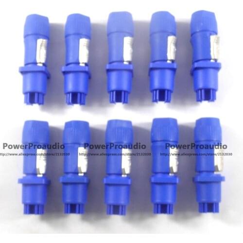 20pcs (10sets) blue 20A AC Cable Connector Power adapter for NAC3FCA PowerCon