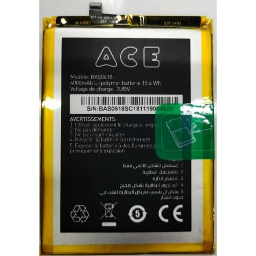 Brand new high quality 4000mAh/15.4Wh BAS0618 Battery For ACE BAS0618 Mobile phone