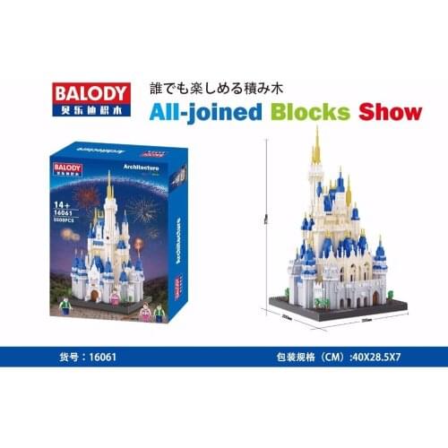 Balody Mini Blocks 5500pcs Architecture Building Bricks Castle Model Educational Toys Anime Juguetes Girls Gifts for Kids 16061