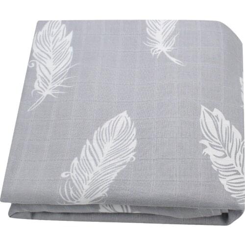 Bamboo Cotton Baby Blanket Soft Baby Swaddle Muslin Wrap