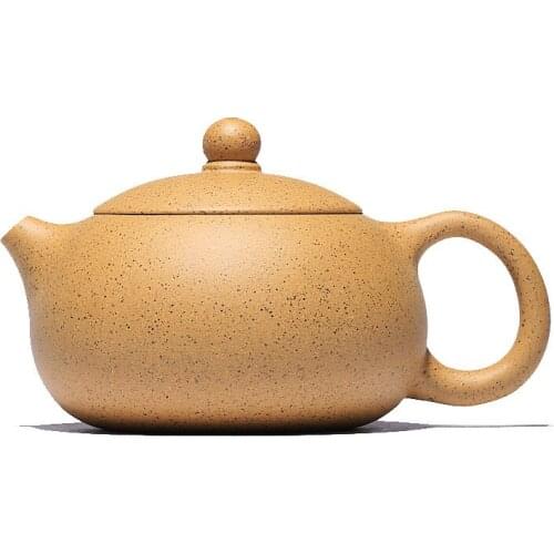 Yixing Purply Clay Tea Xishi Teapot Chinese Zisha Pots Raw Ore Duan Mud About 220ml Handmade Drinkware,Teaware Suit For Green