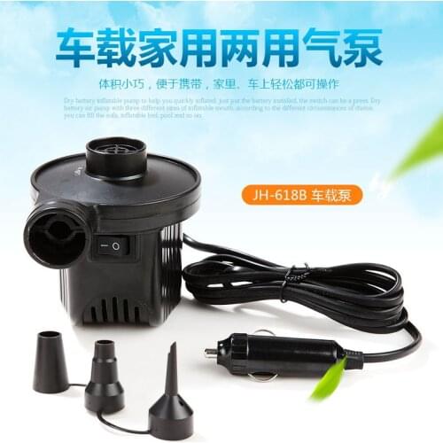 Input AC 220V Car Electric Air Pump for Camping Airbed Boat Toy Inflator Inflate Deflate Toys Air Bed Compression Bag Mattress
