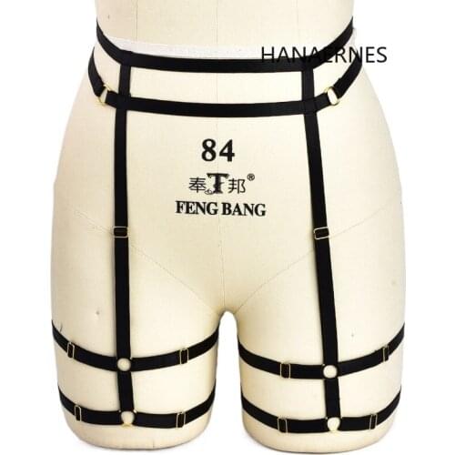 Fetish Leg Harness Woman Goth Belt Waist Body Sexy Underwear Thigh Garter Belt Stockings Womens Belts Fetish Erotics Bdsm