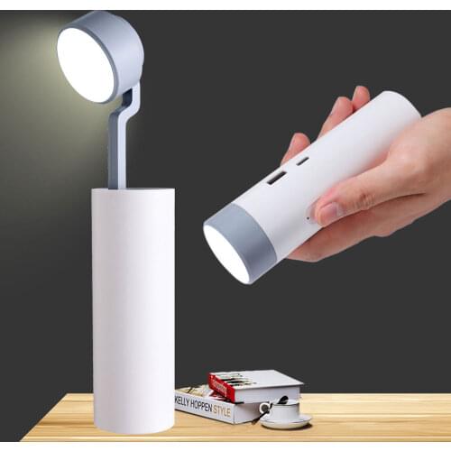 Flashlight rechargeable treasure dormitory bedroom student desk eye protection lamp portable rechargeable lamp night market lamp