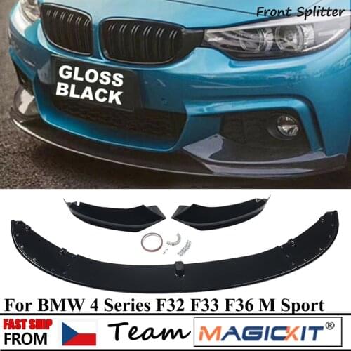 MagicKit M Style Front Bumper Splitter Lip For BMW 4 Series F32 F33 F36 2013-2020 Glossy