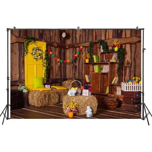 HUAYI Photography Backdrop Easter Spring Decor Baby Child Birthday Customize Photo Background Studio Portraits Photocalls W4270