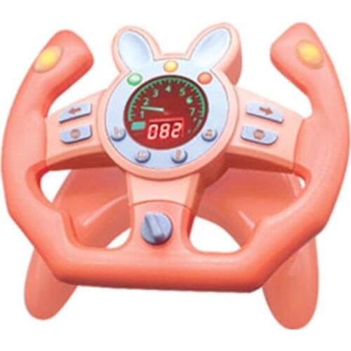 Simulation Car Wheel Steering Wheel Kids Toys with Light, Music Driving Game Accessory Steering Wheel Toy for Kids