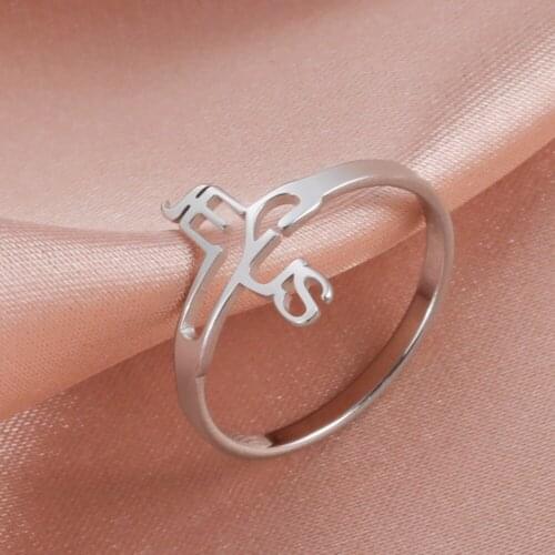 COOLTIME Jesus Cross Rings for Women Men Ring Engagement Gift Supernatural Fine Jewelry Stainless Steel Amulet Wholesale