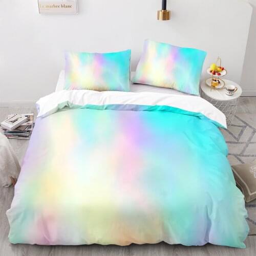 Colorful Rainbow Bedding Set Single Twin Full Queen King Size Rainbow Bed Set Childrens Kid Bedroom Duvetcover Sets 3D Print 14