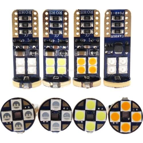 50x Non Polarity T10 Socket Canbus No Error 3030 Bulb Car Lamp Led Diode Bulb W5W 194 Vehicle License Plate Clearance Lights 12V