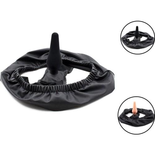 PU Leather Latex Masturbator Underwear Pants, Butt Plug Panties Sex toy,Strapon Anal Dildo Chastity Belt,BDSM Adult Sex Toys