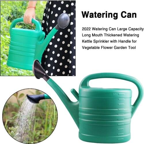5L/8L Long Mouth Watering Can Large Capacity Thickened Watering Kettle Pot Sprinkler With Handle For Vegetable Gardening Tool