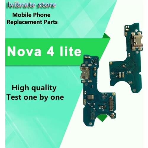 New For Huawei Nova 4 lite USB Charger board Port Flex Cable cover Nova4 lite Nova4lite Dock Connector Charging Port board parts
