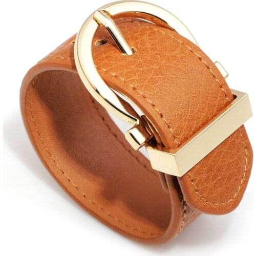 New fashion charm bracelet bag bracelet jewelry multi-color wide leather bracelet womens accessories popular ladies