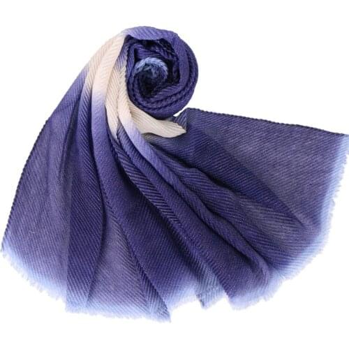 Ombre crinkle hijab gold scarf shawls muslim glitter scarves fringed cotton pashmina wraps stretchy headband scarves