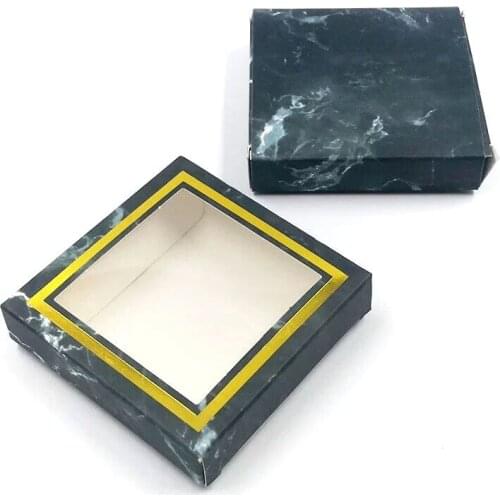 Wholesale false eyelash packaging box lash boxes packaging custom logo faux cils mink eyelashes magnetic square case bulk vendor