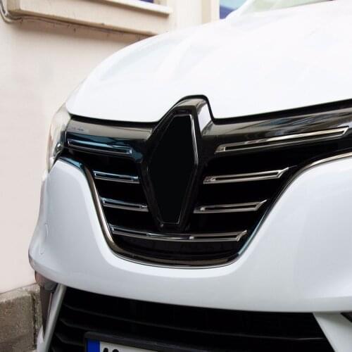 For Renault Megane 4 HB-SD Chrome Front Grille 2016 and Above Chromium Styling Blinds Chrome Megane 4 Accessory modified Stainless