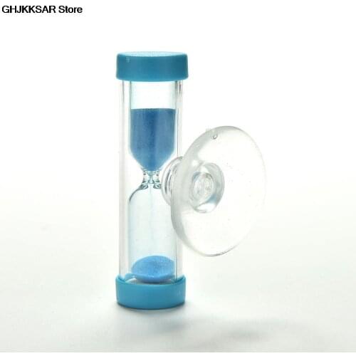 3 Minute Hourglass Sand Timer Clock Sandglass for Tooth Brush Shower Timer with Suction Cup Kid Child Math Learning Toys 1Pcs