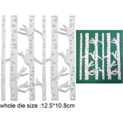 Forest Tree Border Metal Cutting Dies for DIY Scrapbooking Paper Cards Making Decorative Crafts Embossing Die Cuts Stencils dies