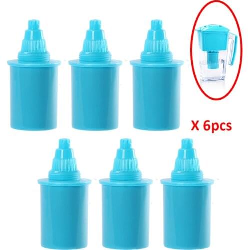 6pcs/Lot AlkaJug Replacement Water Filter Cartridge Refill Elements for 2.5L Mineral Alkaline Hydro Water Ionizer Filter Machine