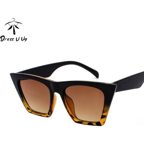 DRESSUUP Sunglasses Women Cat Eye Plastic Vintage Candy Color Lens Glasses Retro Outdoor Travel Lentes De Sol Mujer