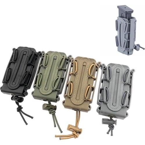 9mm Tactical Magazine Pouch Military Molle Pistol Mag Holder with Belt Clip Soft Shell Hunting Shooting Rifle Fastmag Pouches