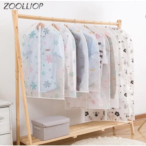 Vacuum Bags For Storing Clothes Garment Suit Dust Cover Protector Wardrobe Storage Bag Cloth Hanging Garment Coat Dustproof New