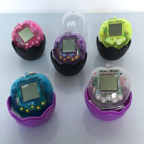 Dinosaur Egg Transparent Electronic Pets Tamagotchi 90S Nostalgic 49 Pets In One Virtual Cyber Digital Pet Toys Pixel Play Toys