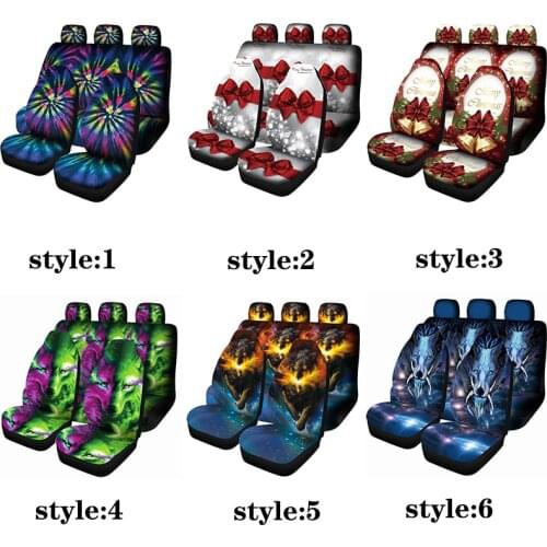 Aimaao Bohemia Printing Womens Car Seat Cover For Nissan Qashqai J11 Mazda 3 Bk 6 Alfa Romeo 147 Haval F7 Renault Megane 3