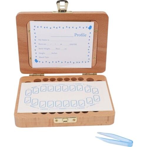 Tooth Keepsake Box, Baby Teeth Box Milk Teeth Save Organizer Kit, Tooth Collection with Photo Frame Memory Storage Souvenir