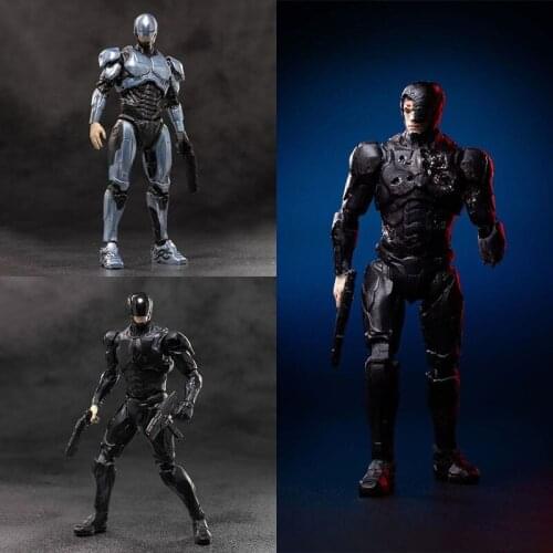 1/18 Robot Police Figure Model 10cm Mini Soldier Action Dolls for Fans Collection LR0083/4/5 In Stock