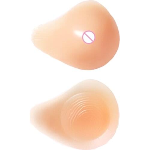 1Pair MC6-MC9 Breast Form Silicone Pad Light weight Spiral Postoperative Fake breasts Armpit Breathable Chest Pad