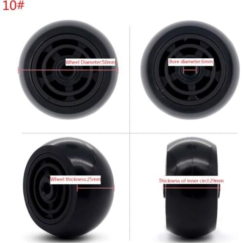 1PC Luggage Plastic Swivel Wheels Rotation Suitcase Replacement Casters Premium Quality