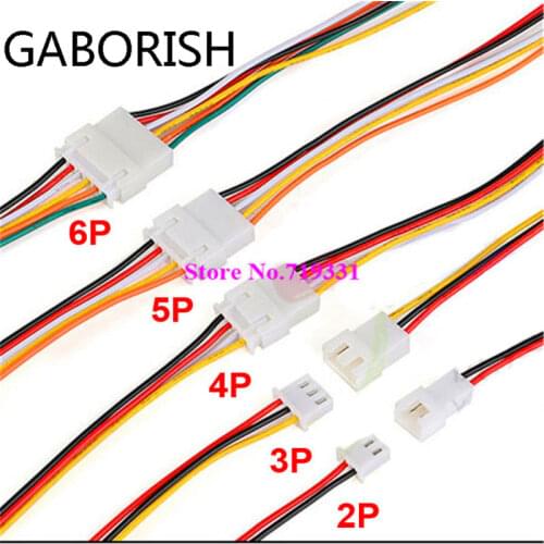 20pcs=10pcs female+10pcs male XH 2.54 2/3/4/5/6 Pin Pitch Wire Cable Connector XH Plug Male & Female Battery Charging Cable