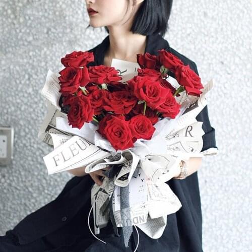 10 yards retro gift wrapping paper flower packaging material floral bouquet package flower paper handmade florist supplies