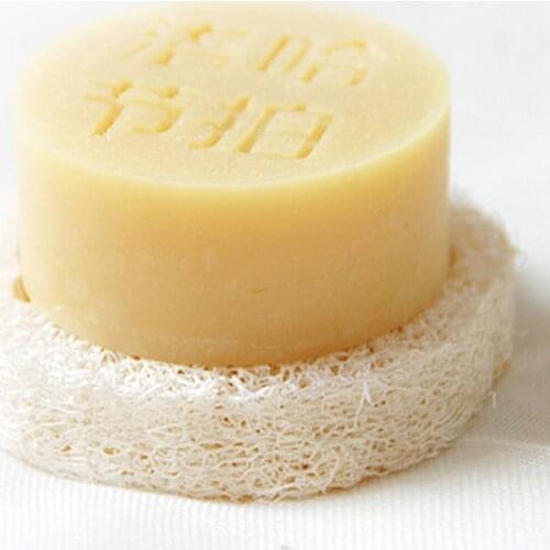 2cm Thick 6-8cm wide 50pcs/lot Natural Loofah Luffa Slice DIY Customize Soap tools Cleaner Sponge Scrubber Soap Holder