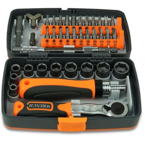 38-In-1 Labor-Saving Ratchet Multi Tools Screwdriver Set Household Combination Toolbox Hardware Screw Hand Tools Sets