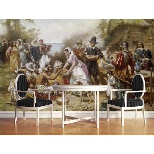 3d stereoscopic wallpaper European classical character oil painting angel wallpapers TV background wall