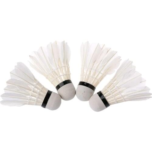 4pcs Dark Night Colorful LED Badminton Shuttlecock Birdies Lighting Feather