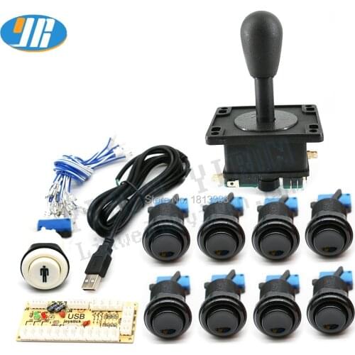Jamma Arcade Cabinet DIY Kit Zero Delay USB Arcade controller To PC Connection American style Joystick 4/8 way Push Buttons