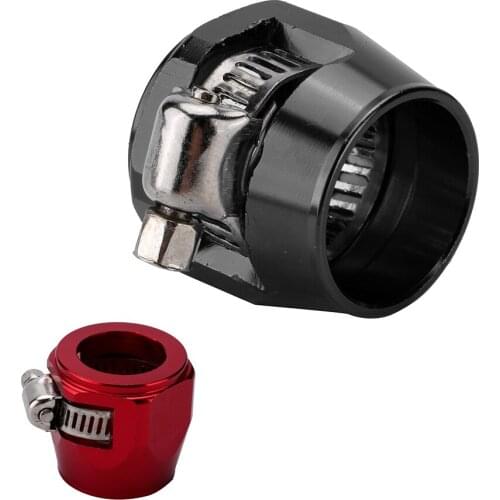 Car Accessories Fuel Hose Clamp Hex Finishers Hose End Fitting Oil Water Pipe Adapter AN6 AN8 AN10