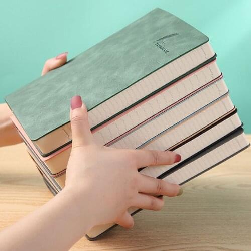 A5 Soft Notebook Imitation Sheepskin Leather Planner Agenda 2020 2021 Week Planner Travelers Notebook for Office School Supplies