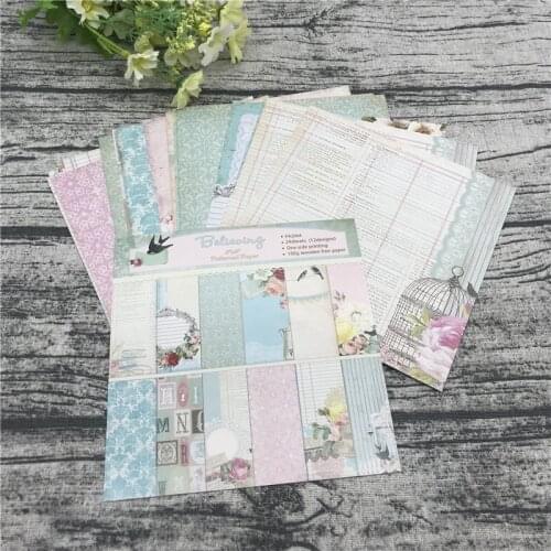 24 sheets 6"X6"The Swallow Pattern Creative Scrapbooking paper pack handmade craft paper craft Background pad