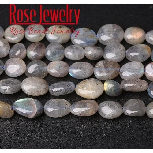 6-8mm Irregular Labradorite Beads Natural Loose Stone Beads Strand 15" Inches for Jewelry Making DIY Bracelet Necklace Wholesale