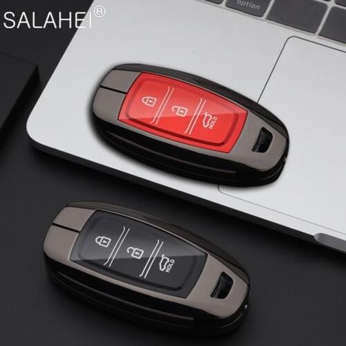Zinc Alloy + TPU Car Remote Key Case Cover For Hyundai i30 i40 ix35 KONA KAUAI Solaris Grandeur Ig Accent Santa Fe Palisade Elan