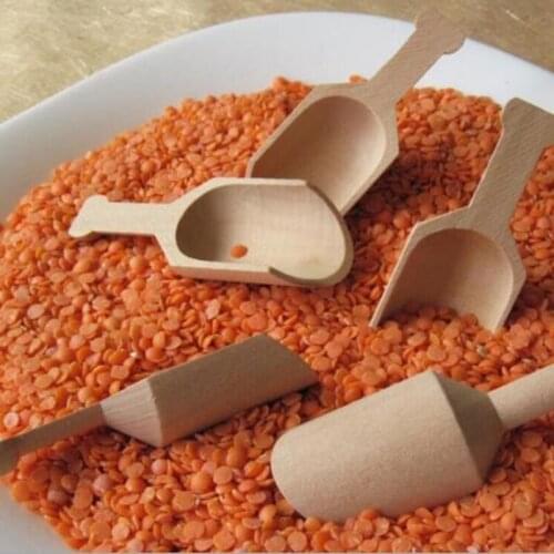 Coffee Scooper Scoops Wooden Laundry Detergent Candy Dishes Bath Salt Scooping Powder Spoon F20173886