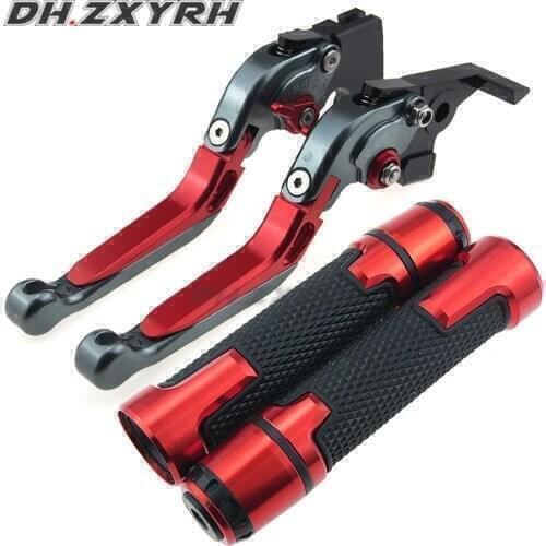 For SUZUKI GSR 750 GSR750 2011-2018 Motorbike Folding Brakes Clutch Levers Handbar End Grips