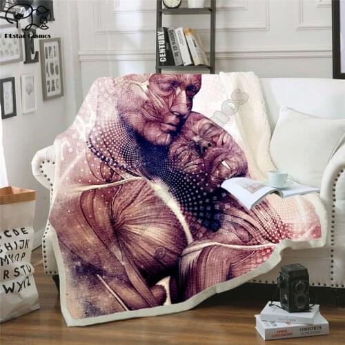 Mind of Light Fleece Blanket Plush 3d Printed for Adults Sofa Sherpa Fleece Bedspread Wrap Throw Blanket