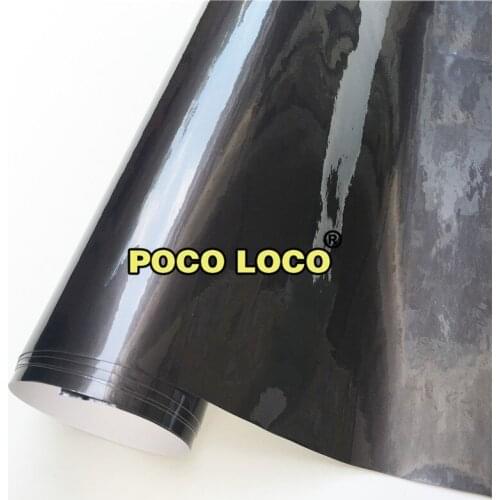 Glossy Dark Grey Metallic Car Wrap Vinyl Roll