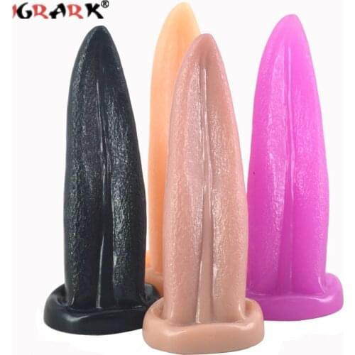 Rough Surface Realistic Tongue Anal Butt Plug G-Spot Vagina Stimulate Sexual Sex Toys for Women Adult Games Oral Erotic Products